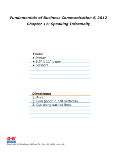 Fundamentals of Business Communication © 2012 Chapter 11