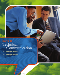 Chapter 11: Technical Communication