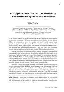 Corruption and Conflict: A Review of Economic Gangsters and