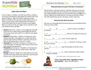 SuperKids Nutrition Tips - Nutrition and Food Services!