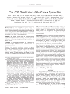 The IC3D Classification of the Corneal Dystrophies