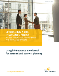 leveraging a life insurance policy