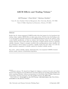 ARCH Effects and Trading Volume