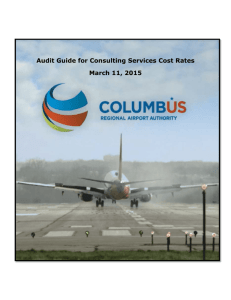 Audit Guide for Consulting Services Cost Rates March 11, 2015