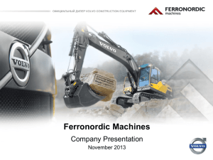Ferronordic Machines Company Presentation November 2013