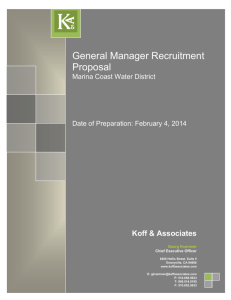 General Manager Recruitment Proposal