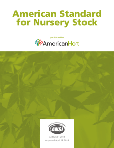 American Standard for Nursery Stock