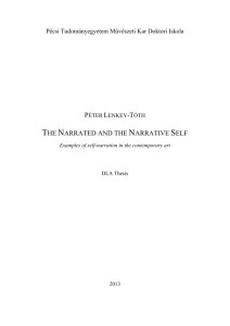 the narrated and the narrative self
