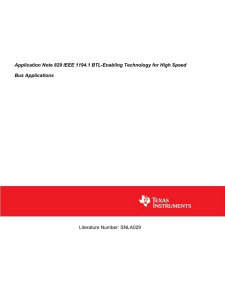 IEEE 1194.1 BTL-Enabling Tech for High Speed