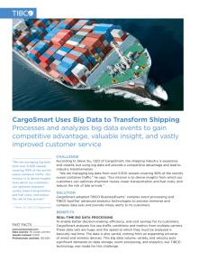 CargoSmart Uses Big Data to Transform Shipping - Spotfire