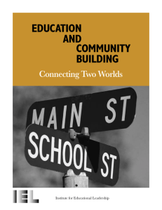 Education and Community Building - Coalition for Community Schools