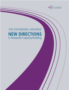 New Directions in Nonprofit Capacity Building