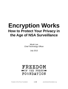 Encryption Works - Freedom of the Press Foundation