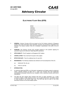 Advisory Circular - Civil Aviation Authority of Singapore