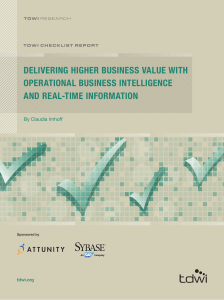 Delivering Higher Business Value with Operational Business
