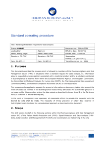 3326 SOP - Handling of standard request for data analysis