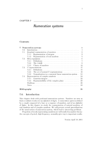 Numeration systems