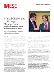 Ethical Challenges in Strategic Management