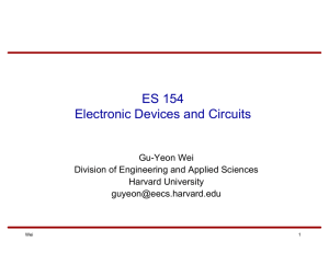 ES 154 Electronic Devices and Circuits
