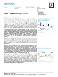 OPEC Negotiations Yield Little – 16 Feb 2016