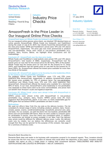 Industry Price Checks - National Grocers Association