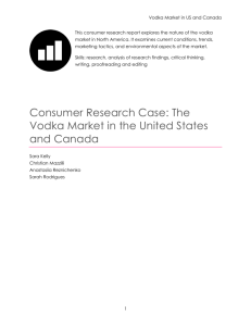 Consumer Research Case: The Vodka Market in