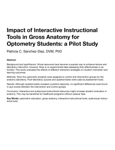 Impact of Interactive Instructional Tools in Gross Anatomy for