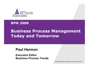 Business Process Management Today and Tomorrow