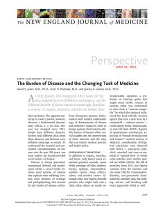 The Burden of Disease and the Changing Task of Medicine