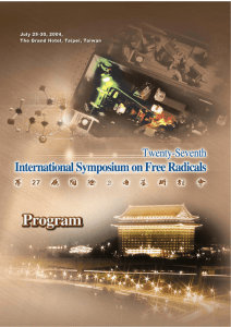 Untitled - International Symposium on Free Radicals