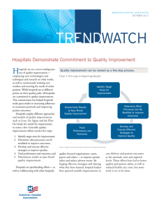 Hospitals Demonstrate Commitment to Quality Improvement
