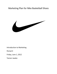 Marketing Plan for Nike Basketball Shoes