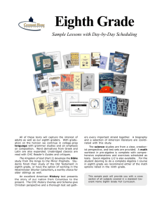 Eighth Grade - Covenant Home Curriculum