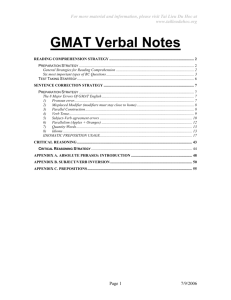 GMAT Verbal Notes - Amazon Web Services