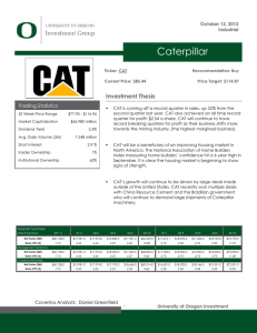 Caterpillar - University of Oregon Investment Group