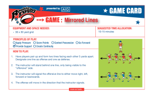 Rookie Rugby Game Cards