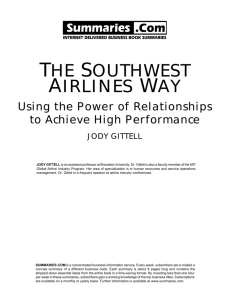 (2003), The Southwest Airlines way