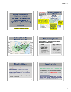 The American Heartland: More Definitions Handling Bulk