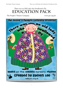 The Old Woman Education Pack - The People's Theatre Company