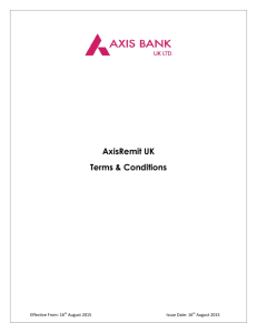 AxisRemit UK Terms & Conditions