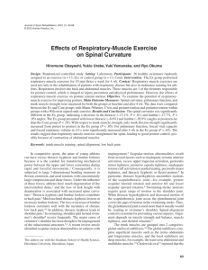 Effects of Respiratory-Muscle Exercise on Spinal Curvature