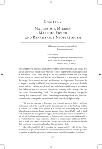Chapter 2 Matter as a Mirror: Marsilio Ficino and Renaissance