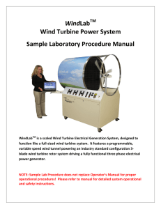 WindLab Wind Turbine Power System Sample Laboratory