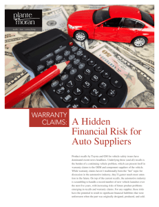 A Hidden Financial Risk for Auto Suppliers
