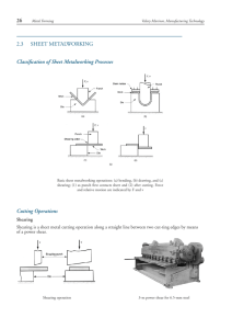 Sheet metal forming - Department of Mechanical Engineering