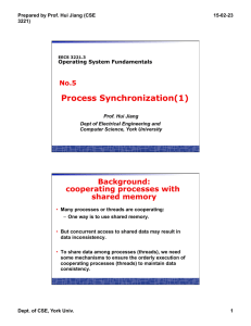 Process Synchronization(1)