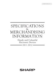 specifications merchandising information