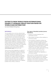 extracts from 'world vision international disability working group