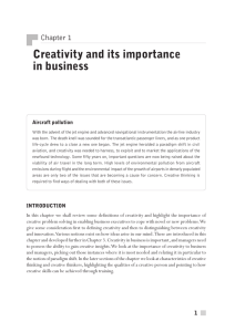 Creativity and its importance in business