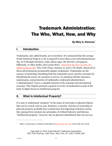 Trademark Administration - International Trademark Association